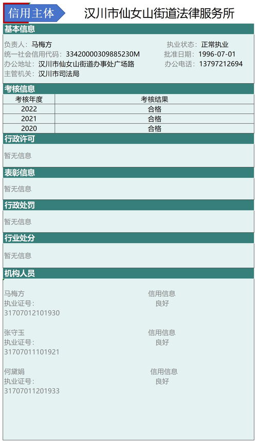 漢川市2024年法律服務信用信息平臺 集成律師、公證與司法鑒定行業信用體系